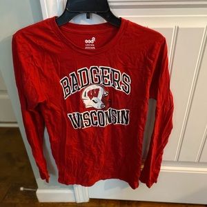 Badgers football Wisconsin long sleeve tee